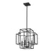 Z-Lite Titania Matte Black 4 Light Pendant 454-18MB | theLightShop