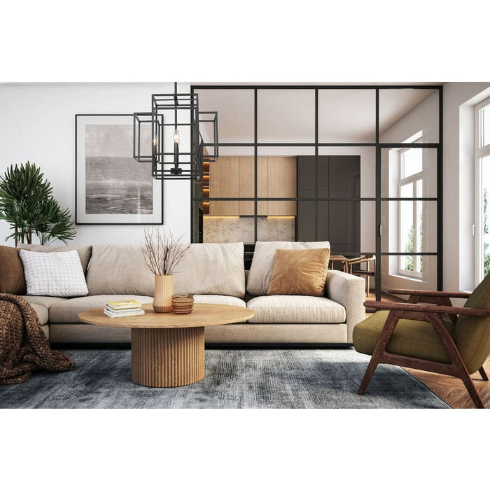 Z-Lite Titania Matte Black 4 Light Pendant 454-18MB | theLightShop