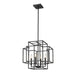 Z-Lite Titania Matte Black 4 Light Pendant 454-18MB | theLightShop