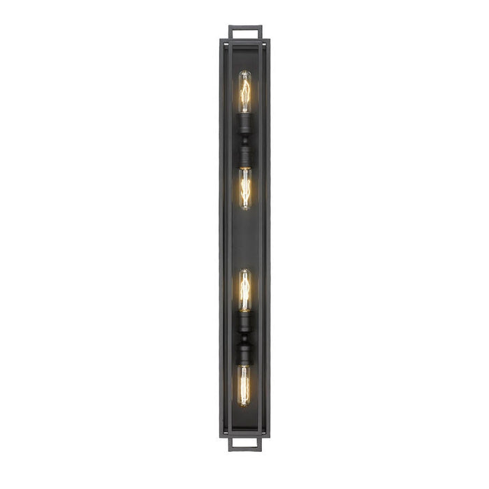 Z-Lite Titania Matte Black 4 Light Vanity 454-4V-MB