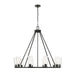 Z-Lite Titus Chandelier Matte Black 10 Light 826-10MB | theLightShop
