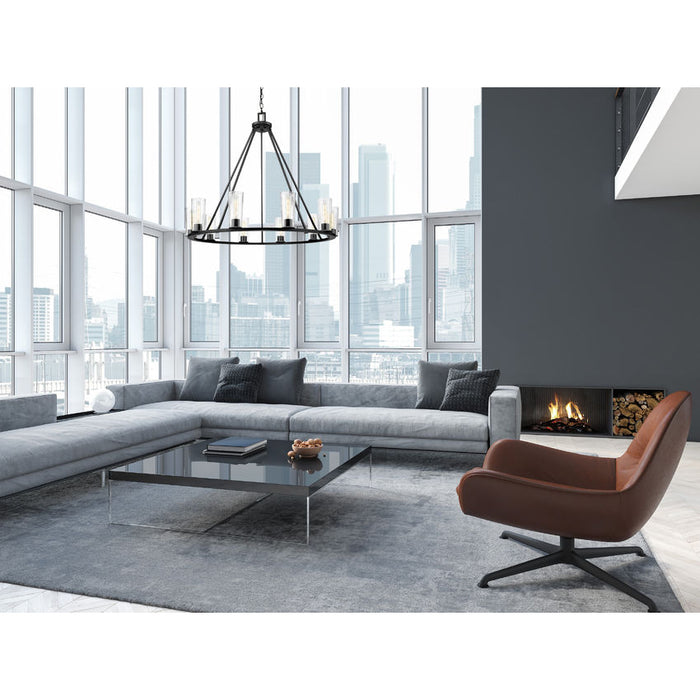 Z-Lite Titus Chandelier Matte Black 10 Light 826-10MB | theLightShop