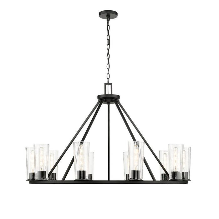 Z-Lite Titus Chandelier Matte Black 10 Light 826-10MB | theLightShop