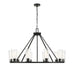 Z-Lite Titus Chandelier Matte Black 10 Light 826-10MB | theLightShop