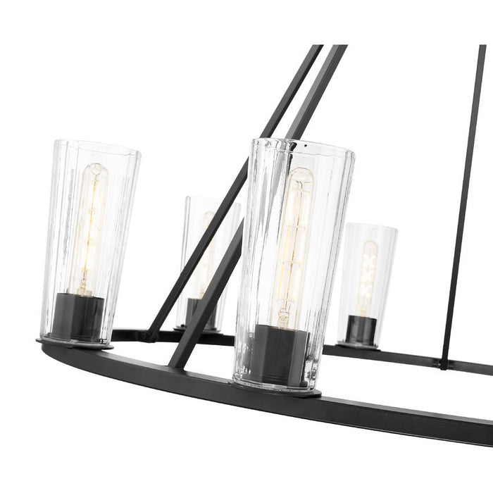 Z-Lite Titus Chandelier Matte Black 10 Light 826-10MB | theLightShop
