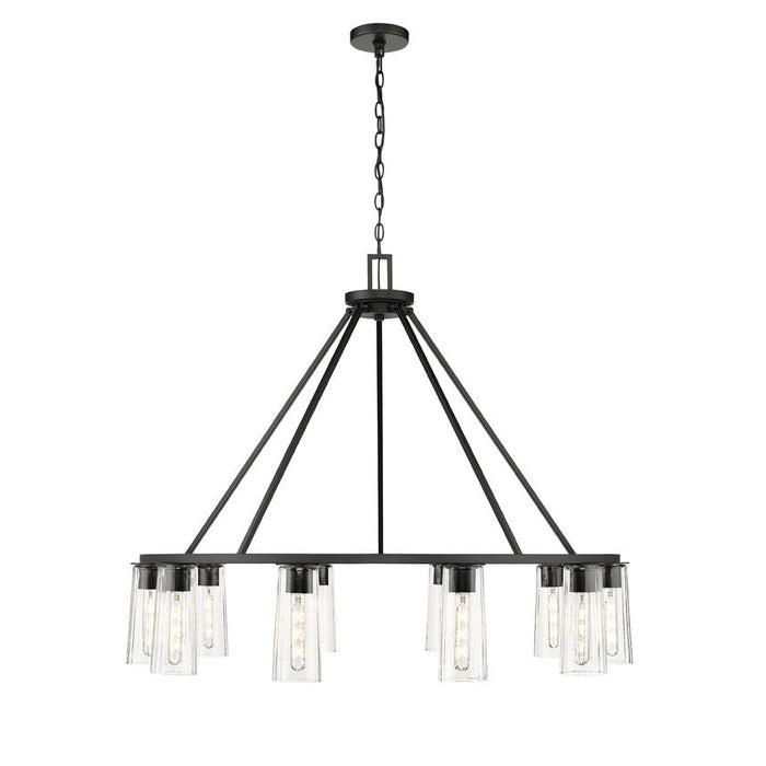 Z-Lite Titus Chandelier Matte Black 10 Light 826-10MB | theLightShop