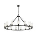 Z-Lite Titus Chandelier Matte Black 15 Light 826-15MB | theLightShop