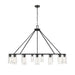 Z-Lite Titus Chandelier Matte Black 15 Light 826-15MB | theLightShop