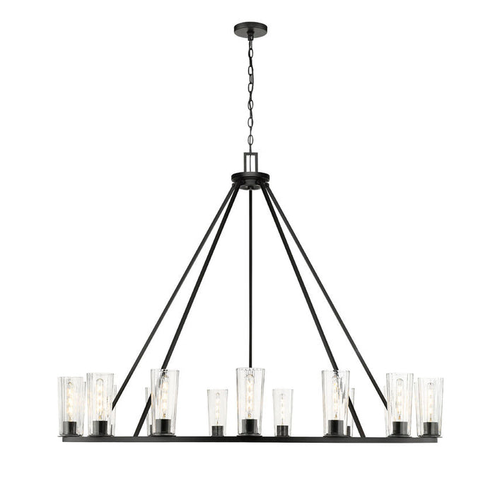 Z-Lite Titus Chandelier Matte Black 15 Light 826-15MB | theLightShop