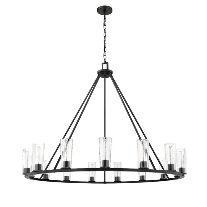 Z-Lite Titus Chandelier Matte Black 15 Light 826-15MB | theLightShop