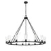 Z-Lite Titus Chandelier Matte Black 15 Light 826-15MB | theLightShop