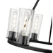 Z-Lite Titus Chandelier Matte Black 6 Light 826-6MB | theLightShop
