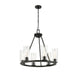 Z-Lite Titus Chandelier Matte Black 6 Light 826-6MB | theLightShop