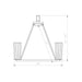 Z-Lite Titus Chandelier Matte Black 6 Light 826-6MB | theLightShop
