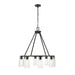 Z-Lite Titus Chandelier Matte Black 8 Light 826-8MB | theLightShop