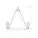 Z-Lite Titus Chandelier Matte Black 8 Light 826-8MB | theLightShop
