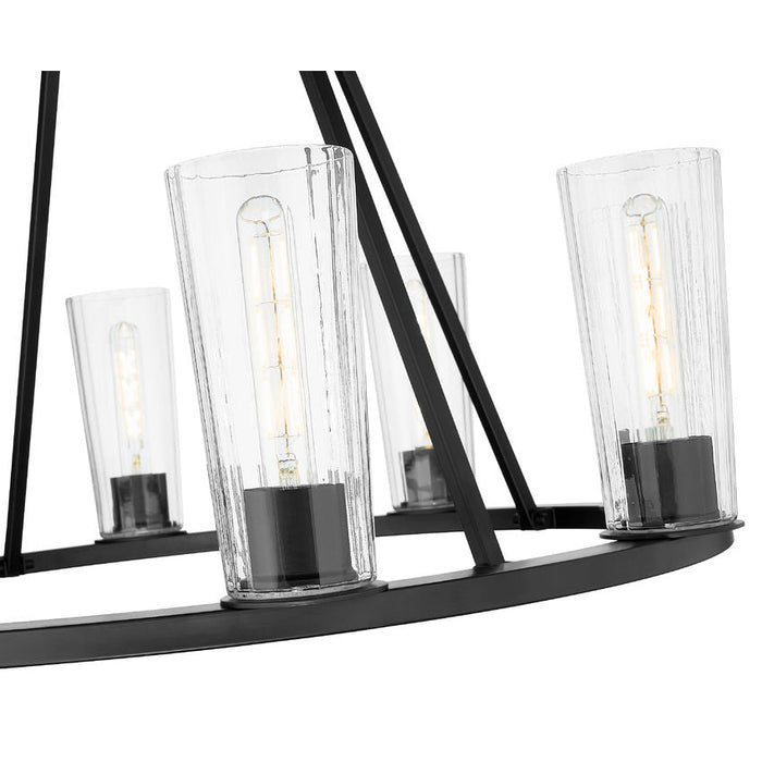 Z-Lite Titus Chandelier Matte Black 8 Light 826-8MB | theLightShop