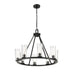Z-Lite Titus Chandelier Matte Black 8 Light 826-8MB | theLightShop