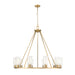 Z-Lite Titus Chandelier Modern Gold 10 Light 826-10MGLD | theLightShop