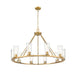 Z-Lite Titus Chandelier Modern Gold 10 Light 826-10MGLD | theLightShop