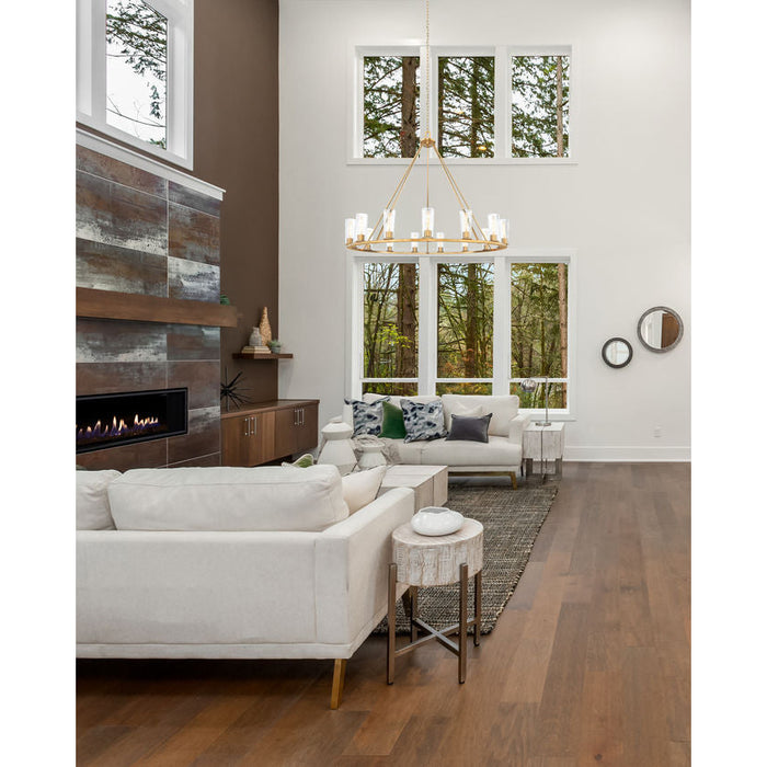 Z-Lite Titus Chandelier Modern Gold 15 Light 826-15MGLD | theLightShop