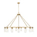 Z-Lite Titus Chandelier Modern Gold 15 Light 826-15MGLD | theLightShop