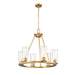 Z-Lite Titus Chandelier Modern Gold 6 Light 826-6MGLD | theLightShop
