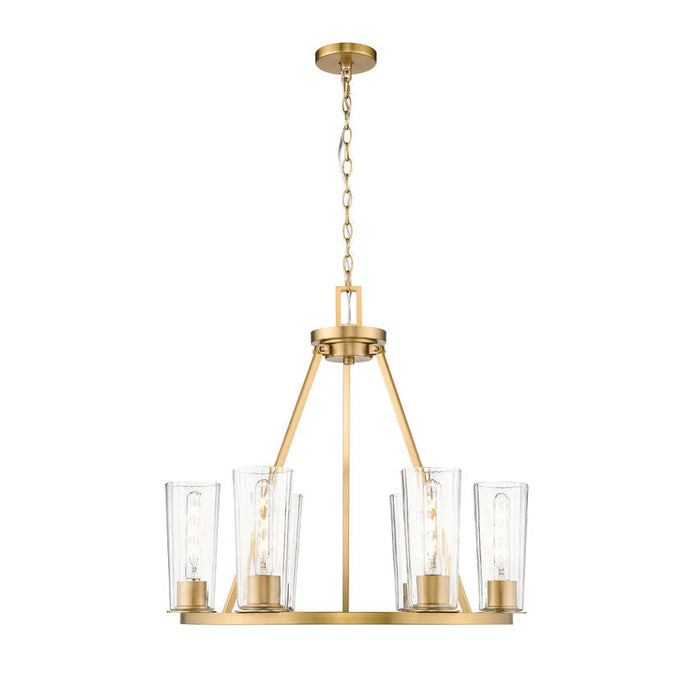 Z-Lite Titus Chandelier Modern Gold 6 Light 826-6MGLD | theLightShop