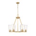 Z-Lite Titus Chandelier Modern Gold 6 Light 826-6MGLD | theLightShop