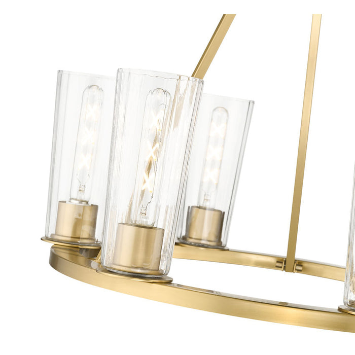 Z-Lite Titus Chandelier Modern Gold 6 Light 826-6MGLD | theLightShop