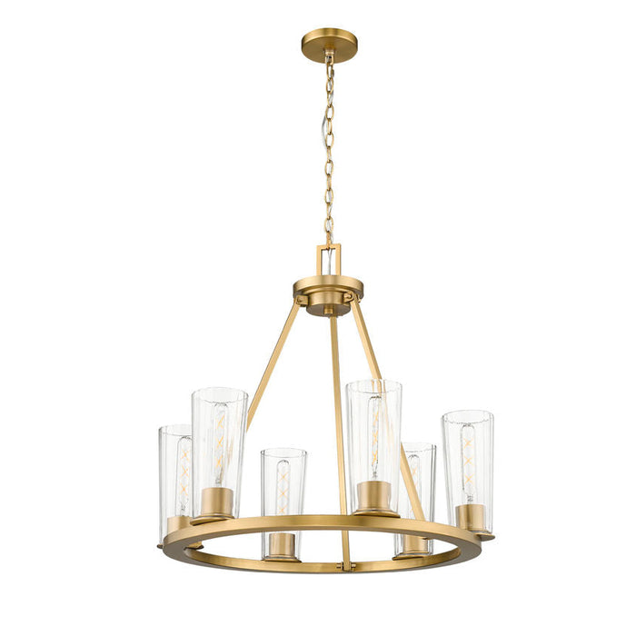 Z-Lite Titus Chandelier Modern Gold 6 Light 826-6MGLD | theLightShop