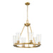 Z-Lite Titus Chandelier Modern Gold 6 Light 826-6MGLD | theLightShop