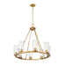 Z-Lite Titus Chandelier Modern Gold 8 Light 826-8MGLD | theLightShop