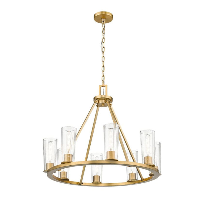 Z-Lite Titus Chandelier Modern Gold 8 Light 826-8MGLD | theLightShop