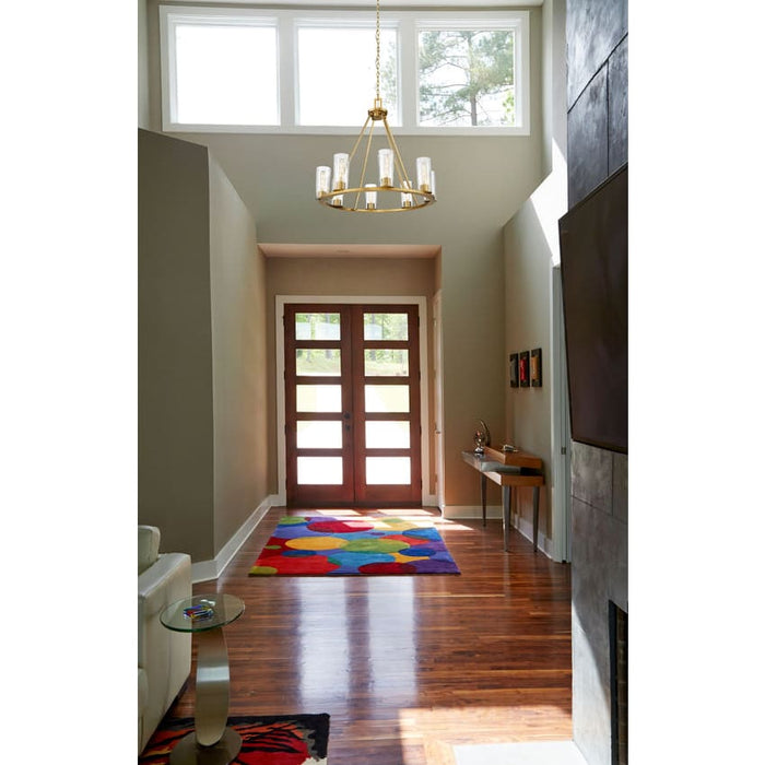 Z-Lite Titus Chandelier Modern Gold 8 Light 826-8MGLD | theLightShop