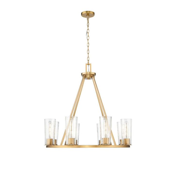 Z-Lite Titus Chandelier Modern Gold 8 Light 826-8MGLD | theLightShop