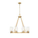 Z-Lite Titus Chandelier Modern Gold 8 Light 826-8MGLD | theLightShop