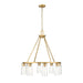 Z-Lite Titus Chandelier Modern Gold 8 Light 826-8MGLD | theLightShop