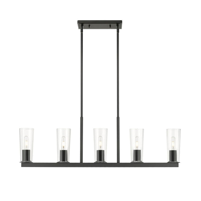 Z-Lite Titus Linear Pendant Matte Black 5 Light 826-5L-MB | theLightShop