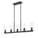 Z-Lite Titus Linear Pendant Matte Black 5 Light 826-5L-MB | theLightShop
