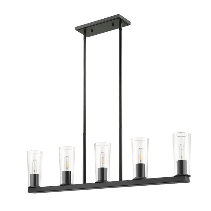 Z-Lite Titus Linear Pendant Matte Black 5 Light 826-5L-MB | theLightShop