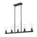 Z-Lite Titus Linear Pendant Matte Black 5 Light 826-5L-MB | theLightShop