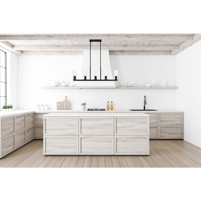 Z-Lite Titus Linear Pendant Matte Black 5 Light 826-5L-MB | theLightShop