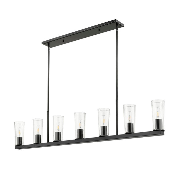 Z-Lite Titus Linear Pendant Matte Black 7 Light 826-7L-MB | theLightShop