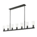 Z-Lite Titus Linear Pendant Matte Black 7 Light 826-7L-MB | theLightShop