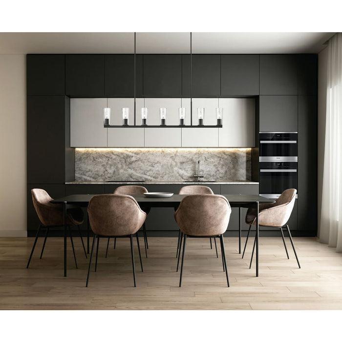 Z-Lite Titus Linear Pendant Matte Black 7 Light 826-7L-MB | theLightShop