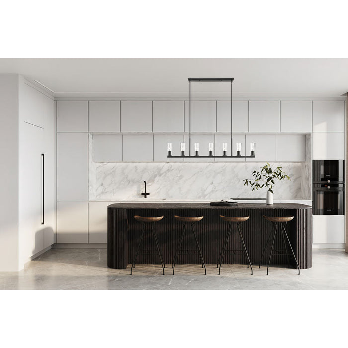 Z-Lite Titus Linear Pendant Matte Black 7 Light 826-7L-MB | theLightShop