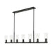 Z-Lite Titus Linear Pendant Matte Black 7 Light 826-7L-MB | theLightShop