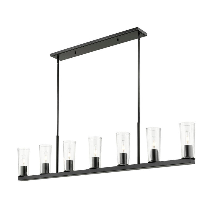 Z-Lite Titus Linear Pendant Matte Black 7 Light 826-7L-MB | theLightShop