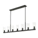 Z-Lite Titus Linear Pendant Matte Black 7 Light 826-7L-MB | theLightShop